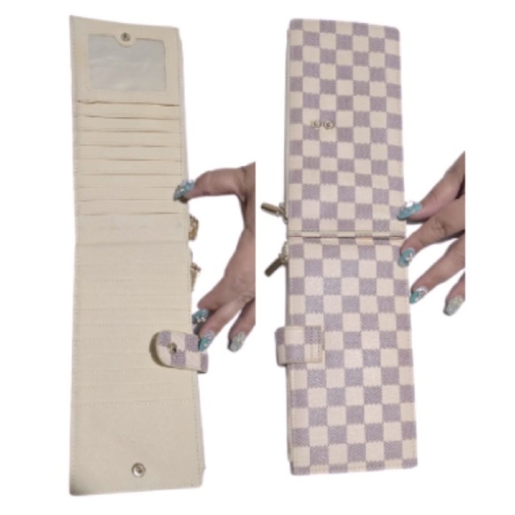 Daisy Rose Multi-Card RFID Blocking Wallet for Unisex, Brown & Cream, PU Leather - Picture 5 of 6